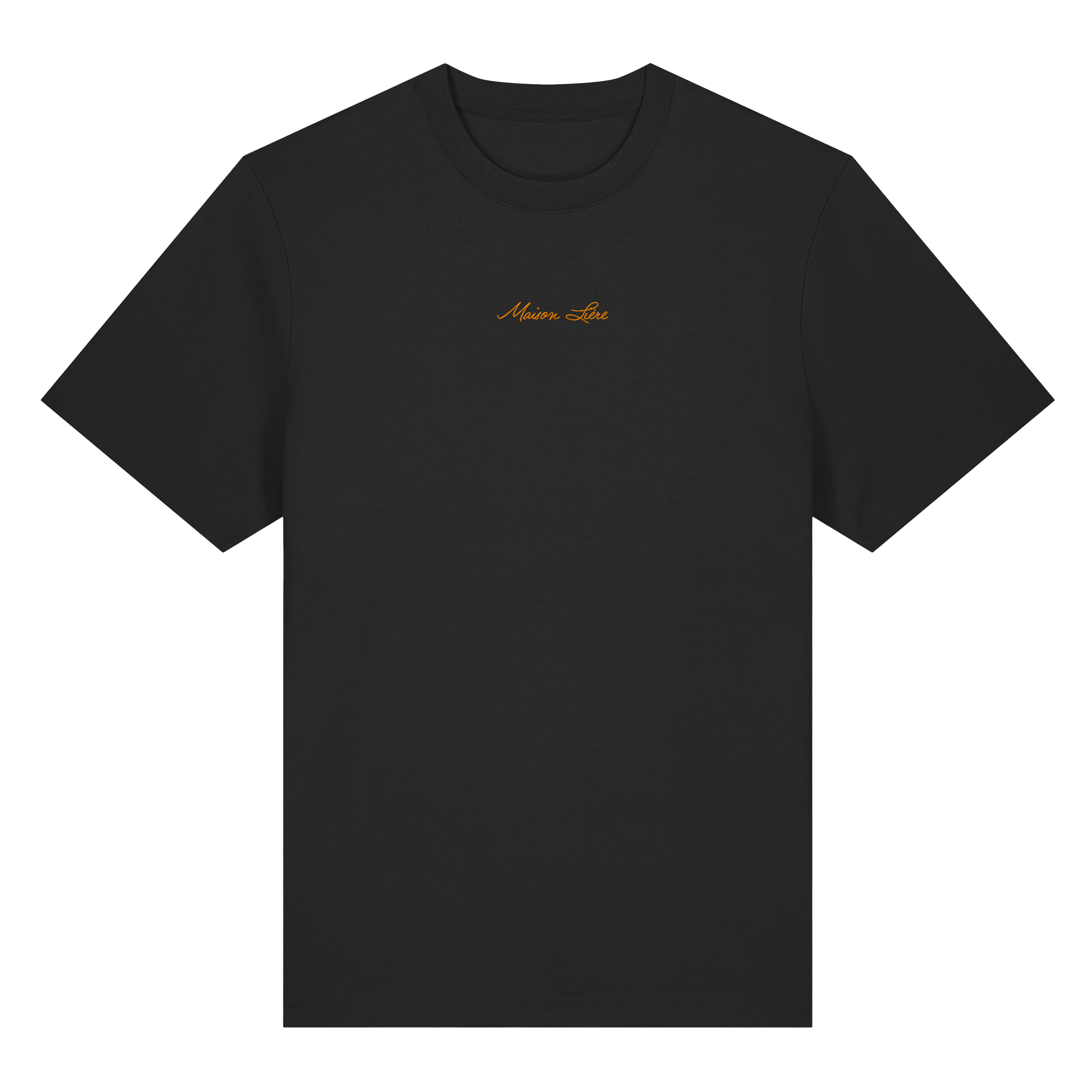 Orange embroidery relaxed T-Shirt