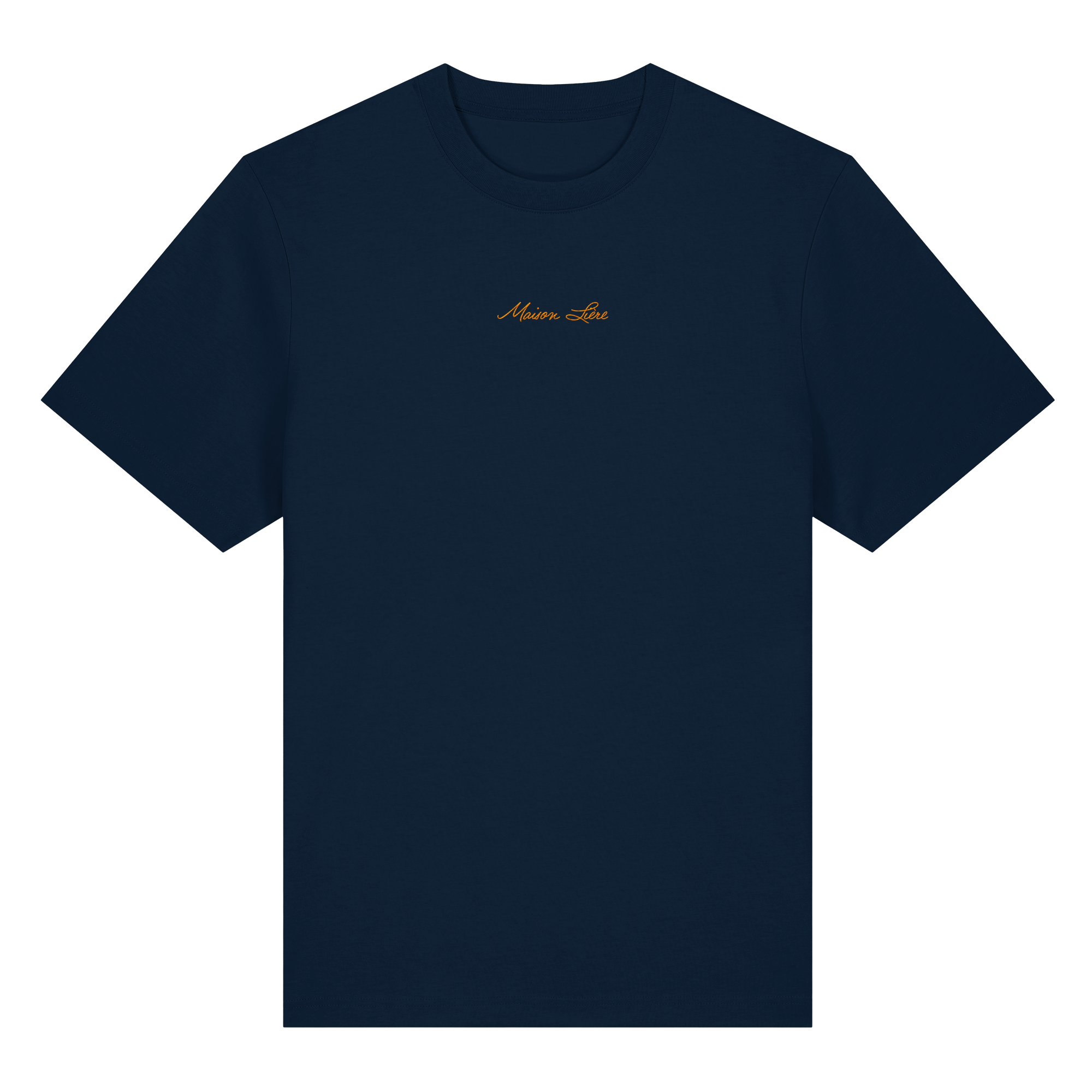 Orange embroidery relaxed T-Shirt