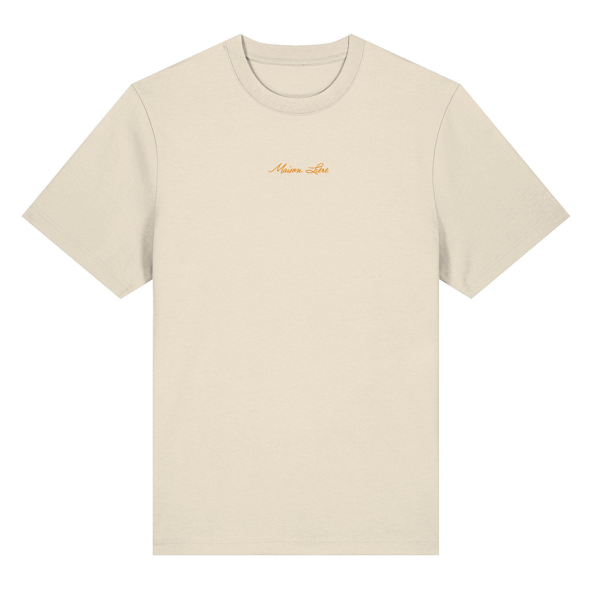 Orange embroidery relaxed T-Shirt