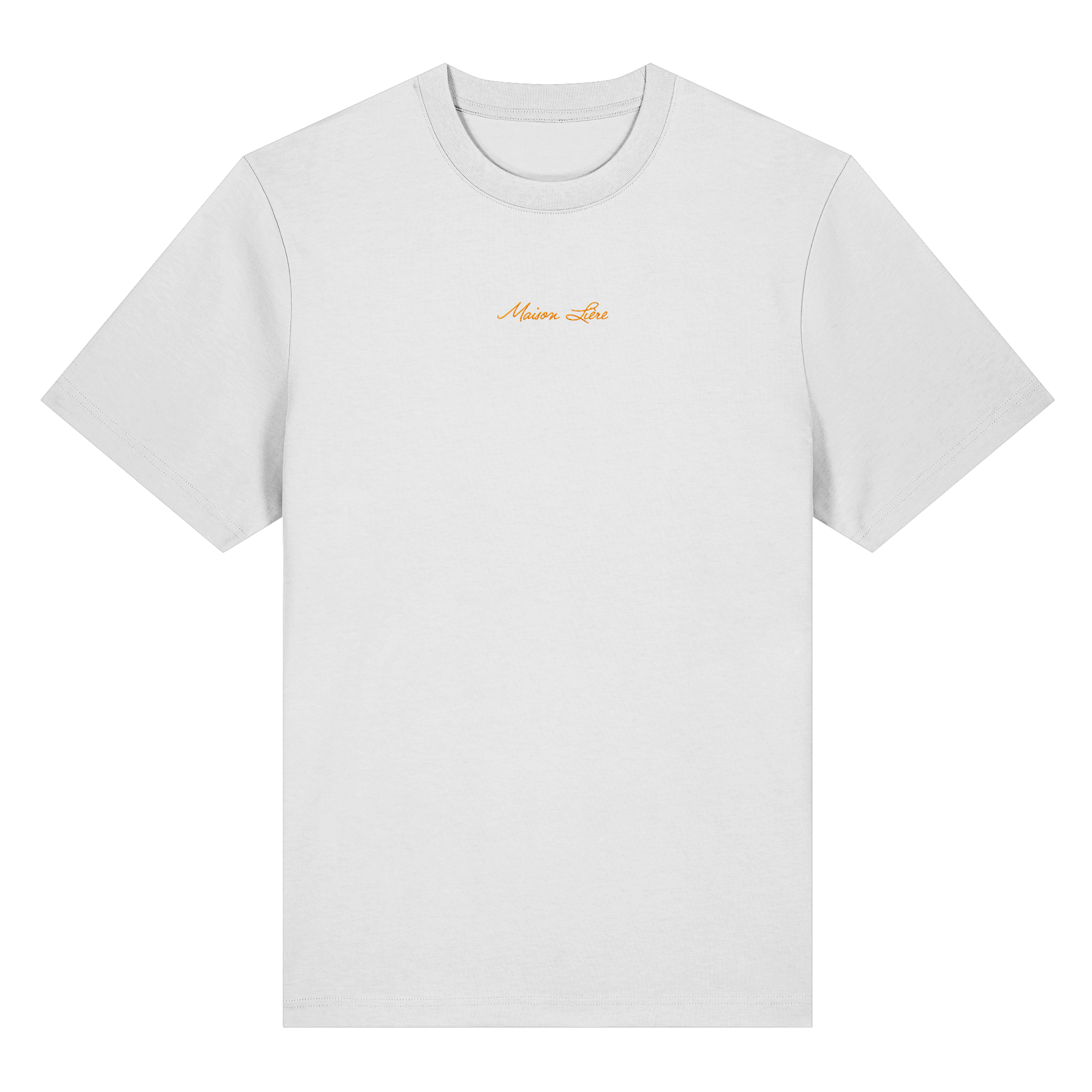 Orange embroidery relaxed T-Shirt