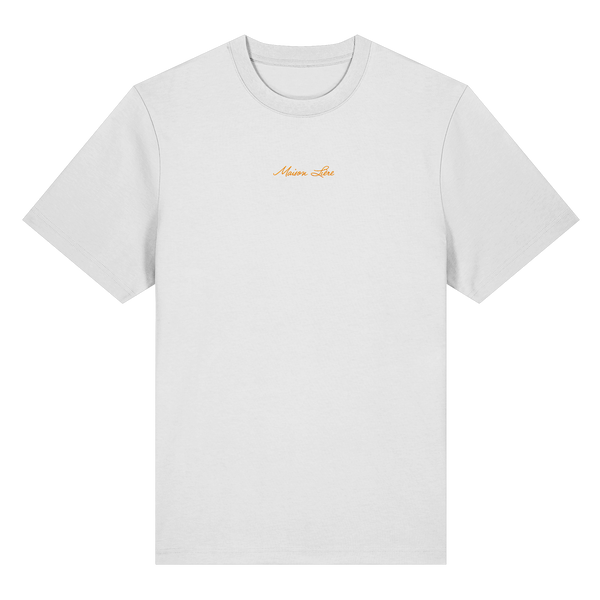 Orange embroidery relaxed T-Shirt